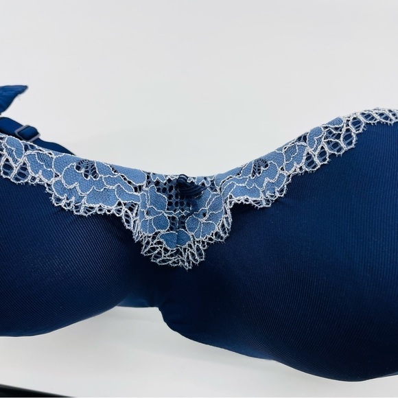 Cacique Navy Blue Balconette 46DD Bra Lightly Line - Picture 6 of 9